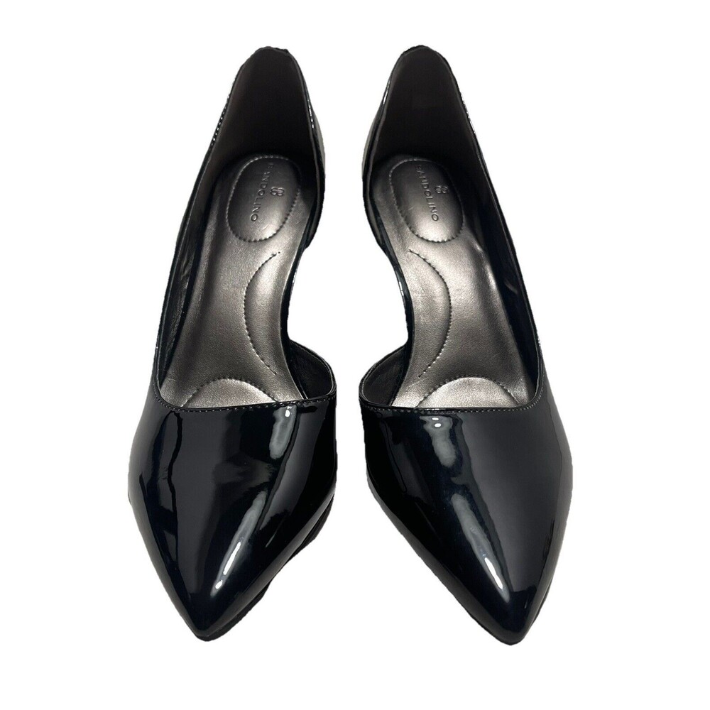 Bandolino Women's Black Patent Leather Pump Heels Formal Dress Heels, Sz 7M EUC